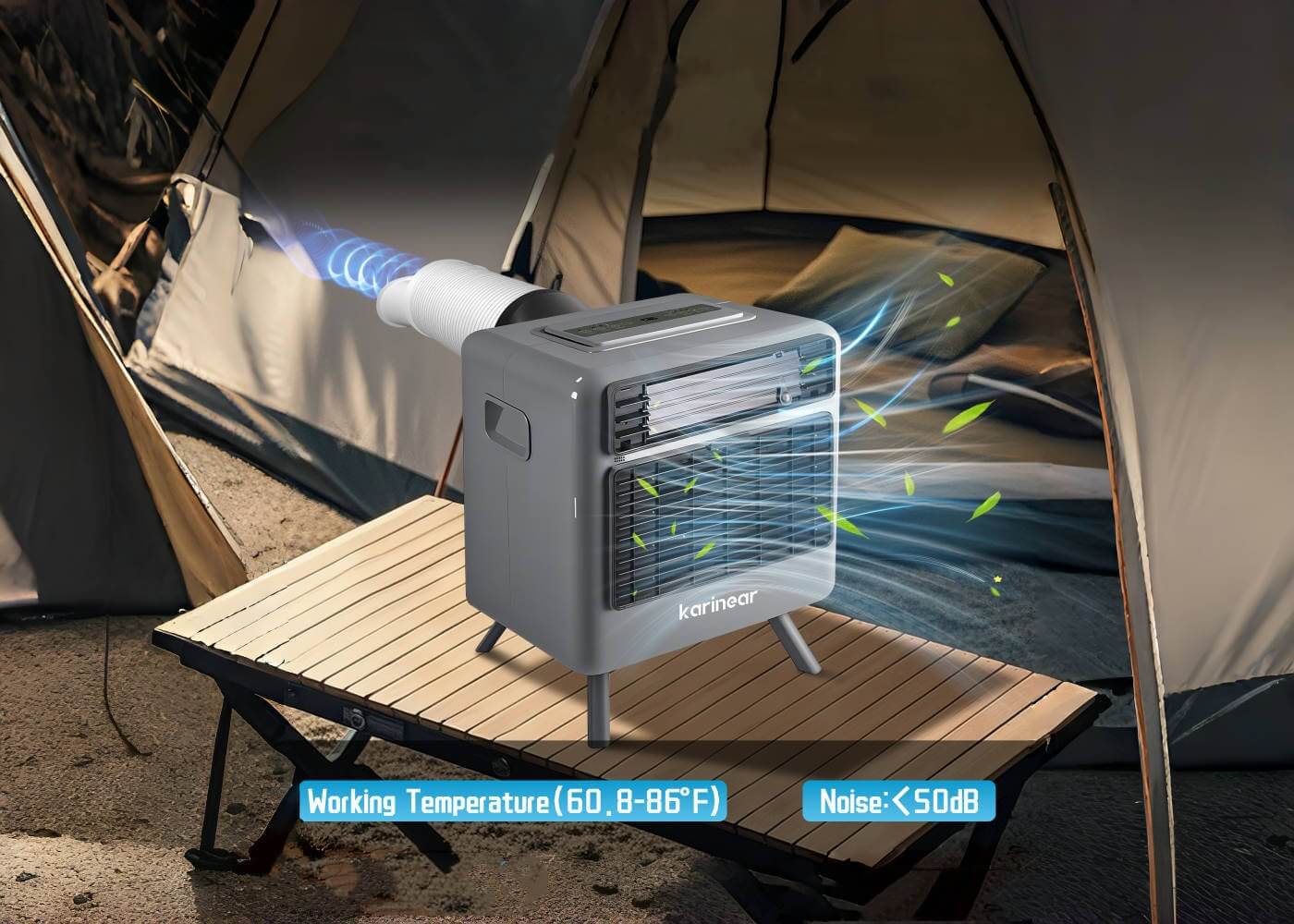 Beat the Heat on Your Terms - Karinear 3300BTU Keeps Your Adventure Chill