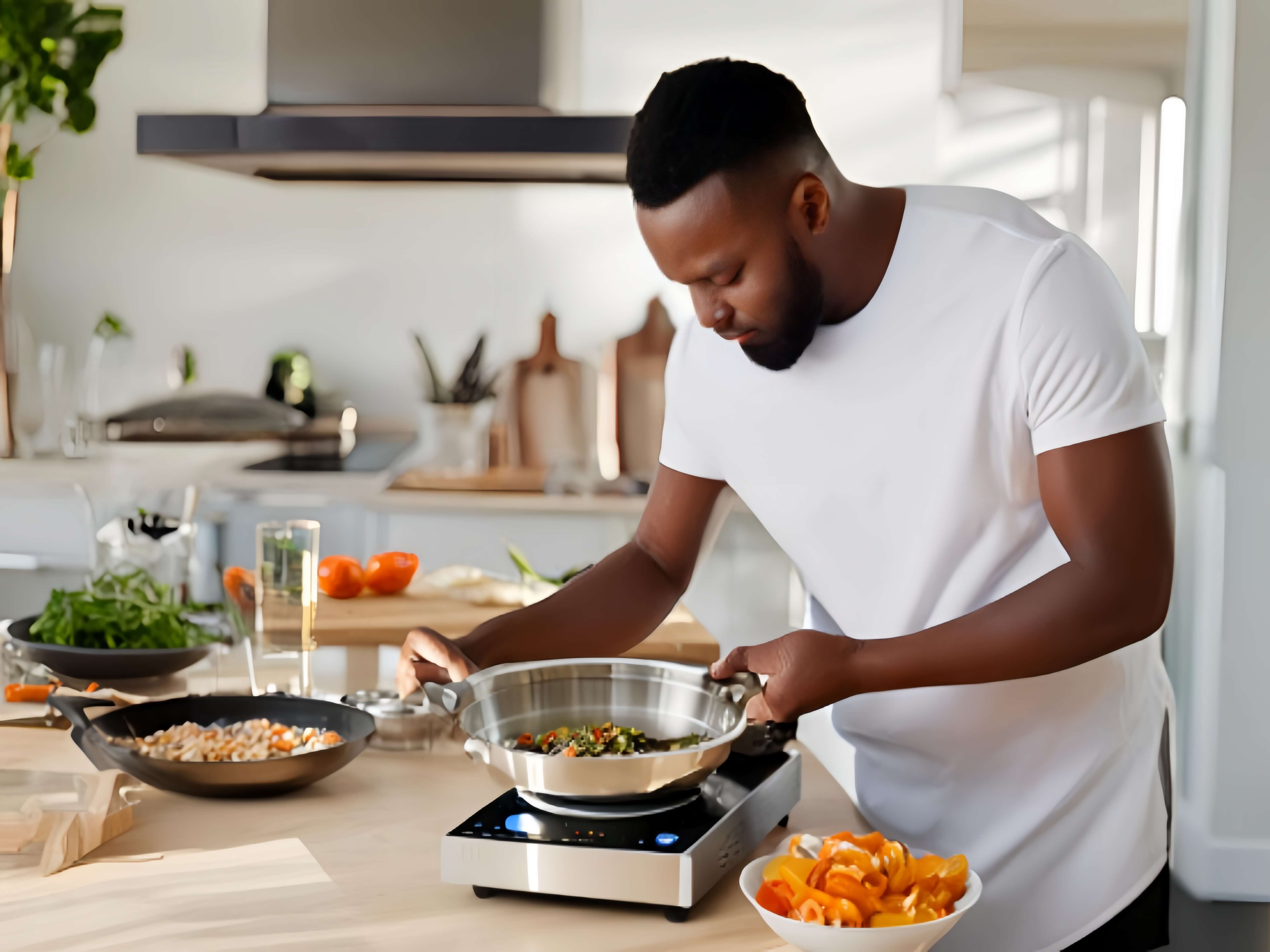 stainless steel induction cooktop