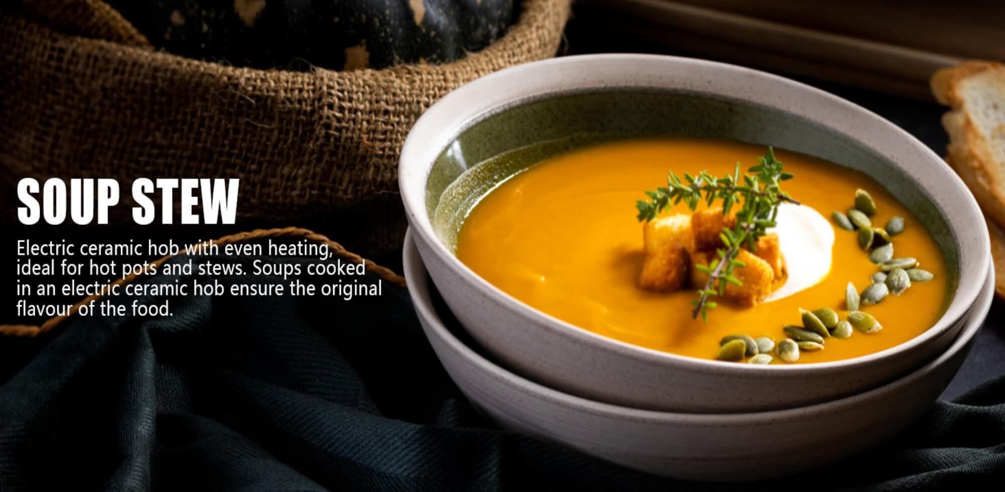 Knob control stainless steel electric ceramic hob