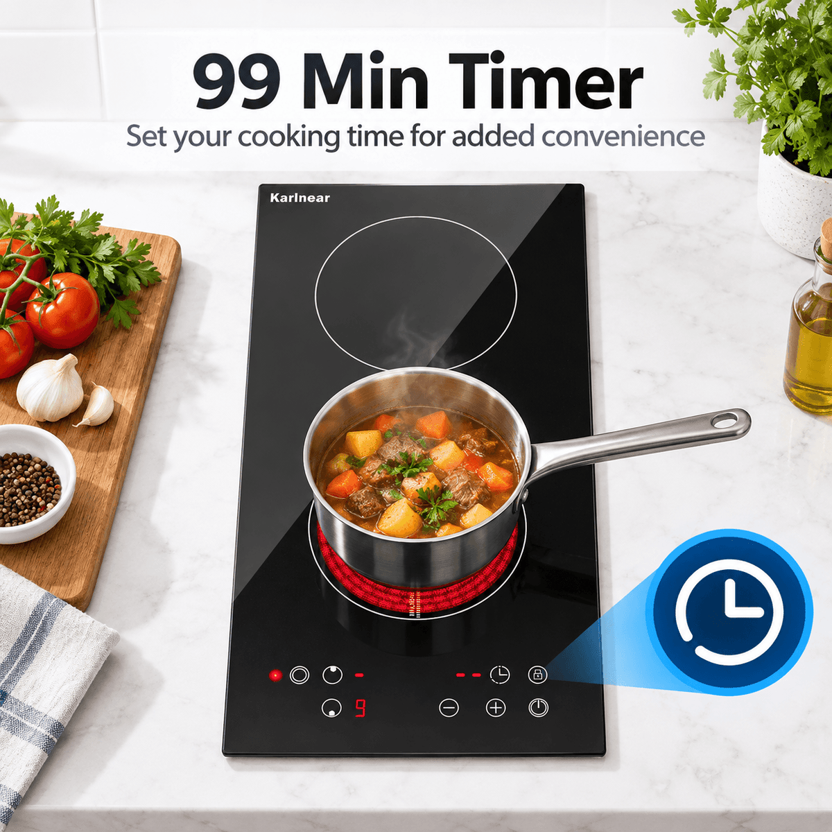 2 burner electric cooktop