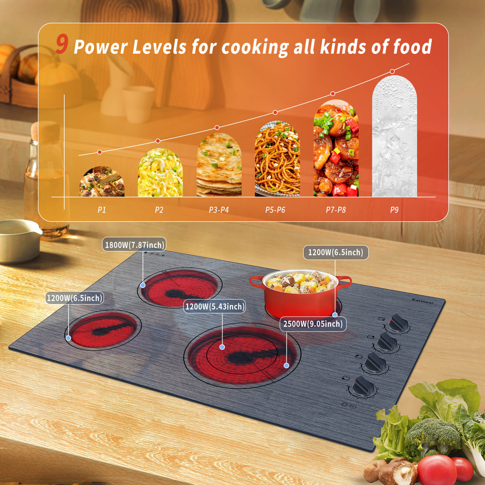 30 inch electric cooktop