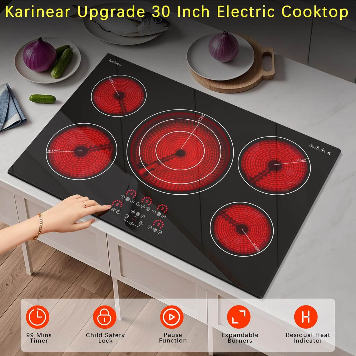 30 inch electric cooktop