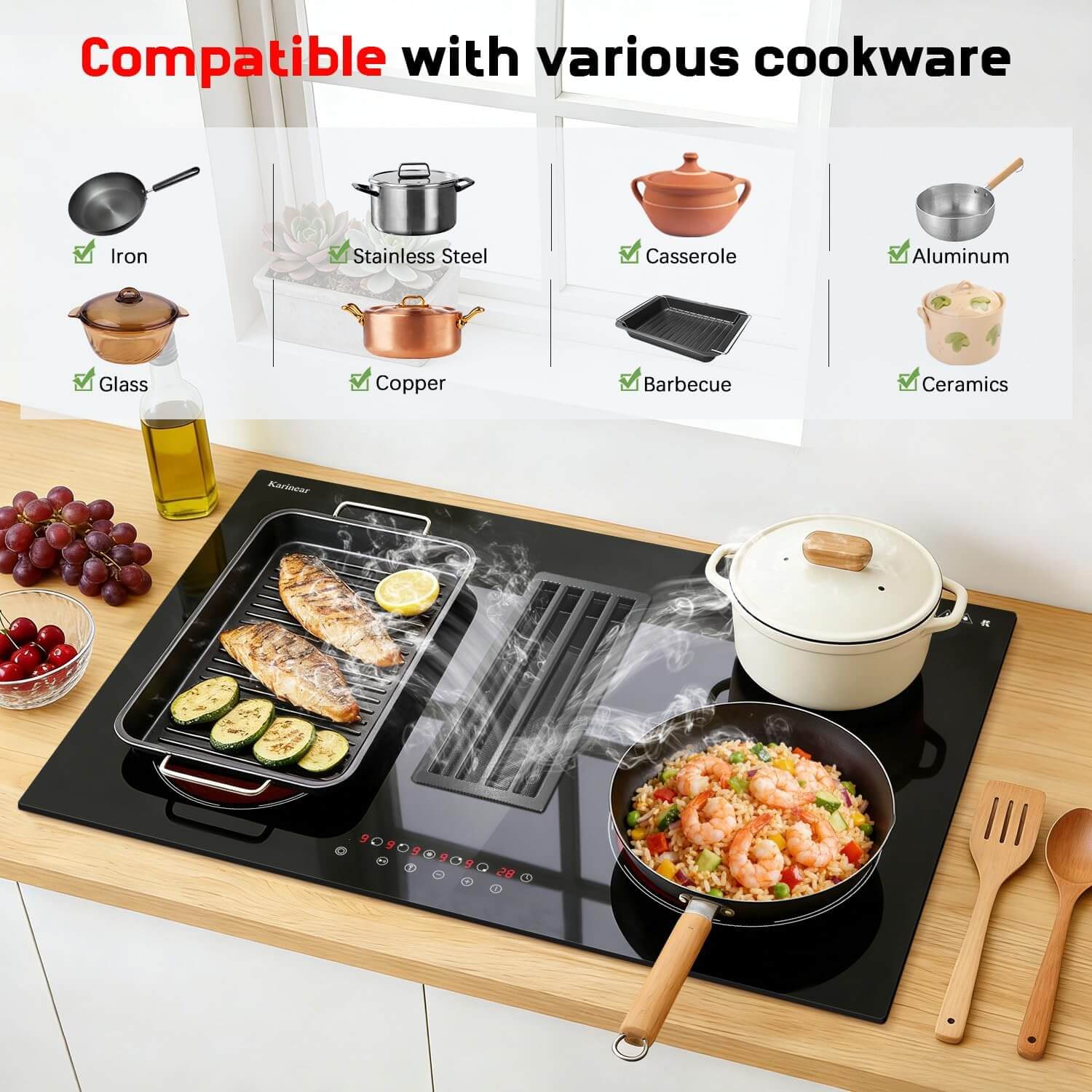 Downdraft Electric Cooktop