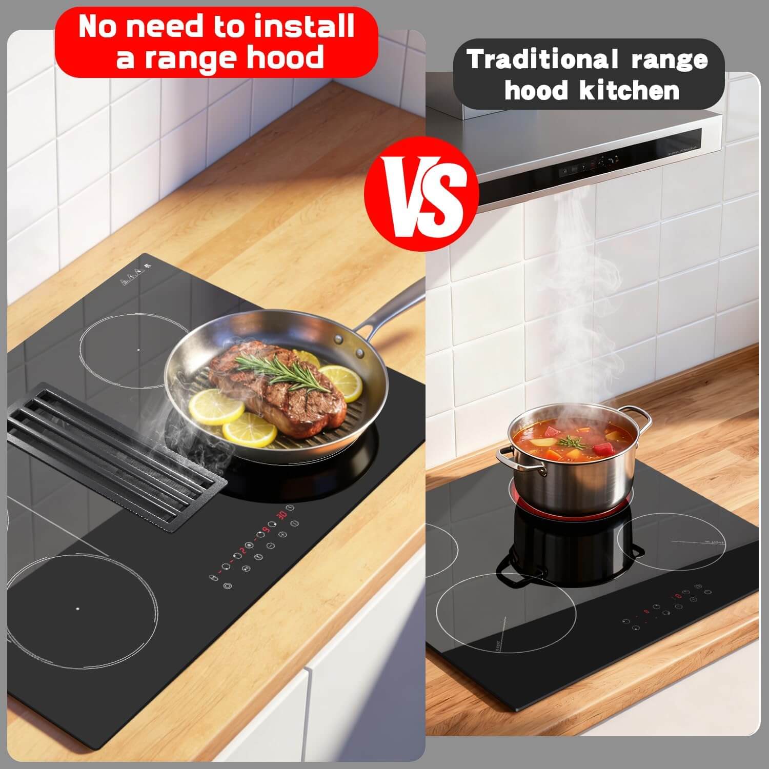Downdraft Electric Cooktop