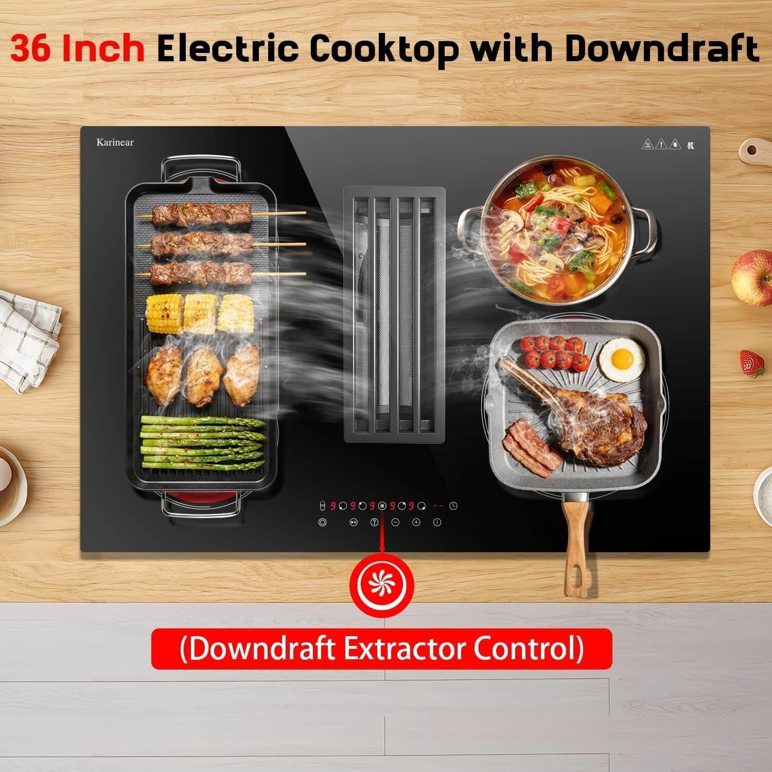 Downdraft Electric Cooktop