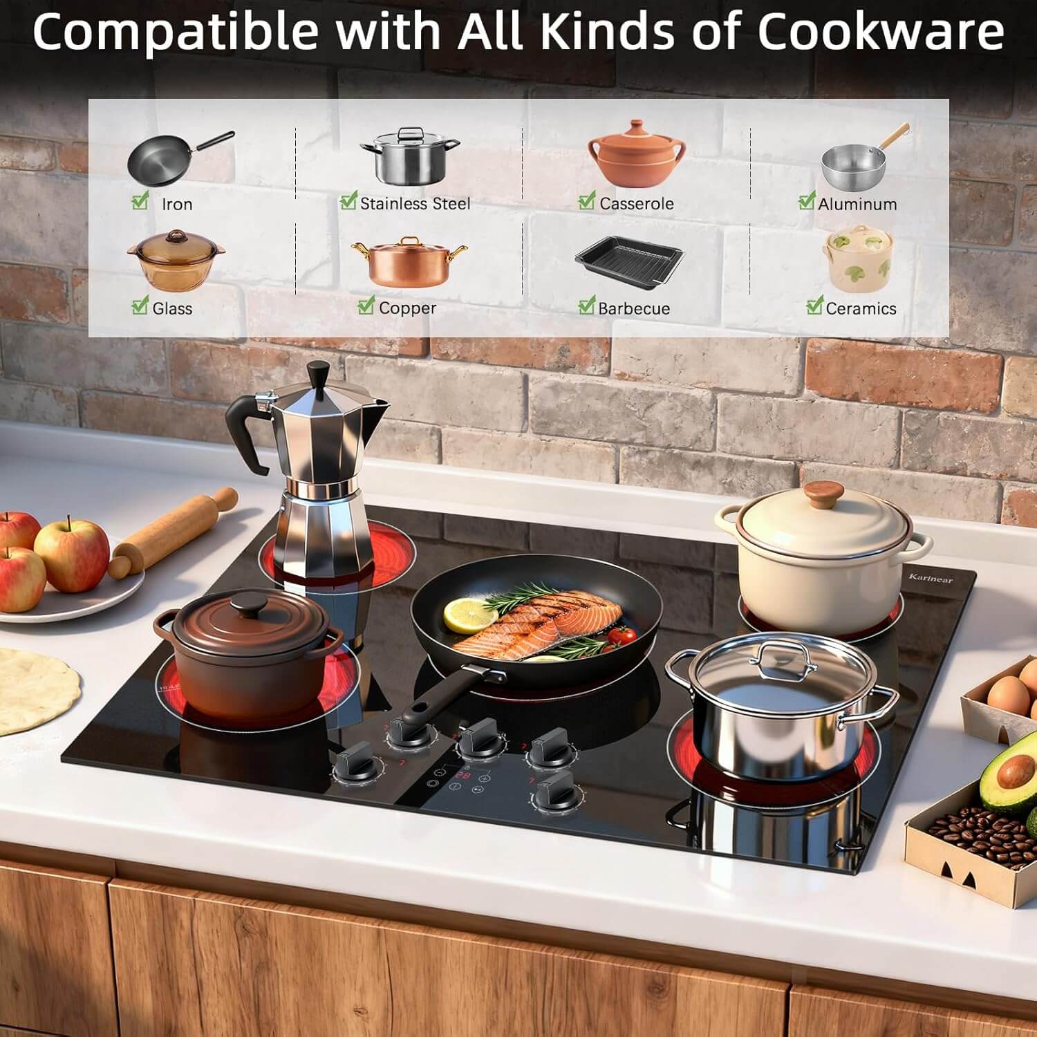 Electric Cooktop 30 Inch