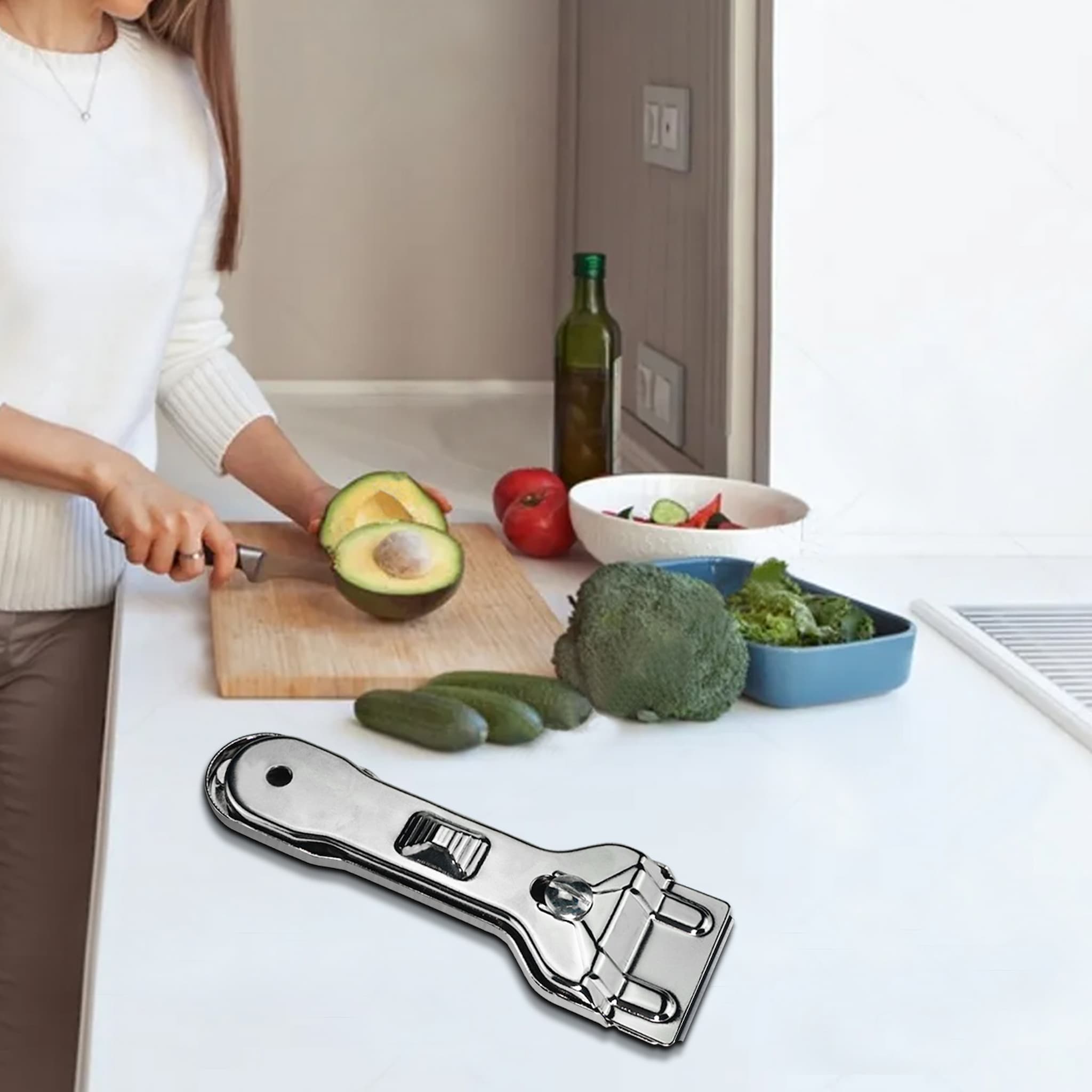 Metal Razor Blade Scraper Tool - Window Scraper/Glass Cooktop Scraper