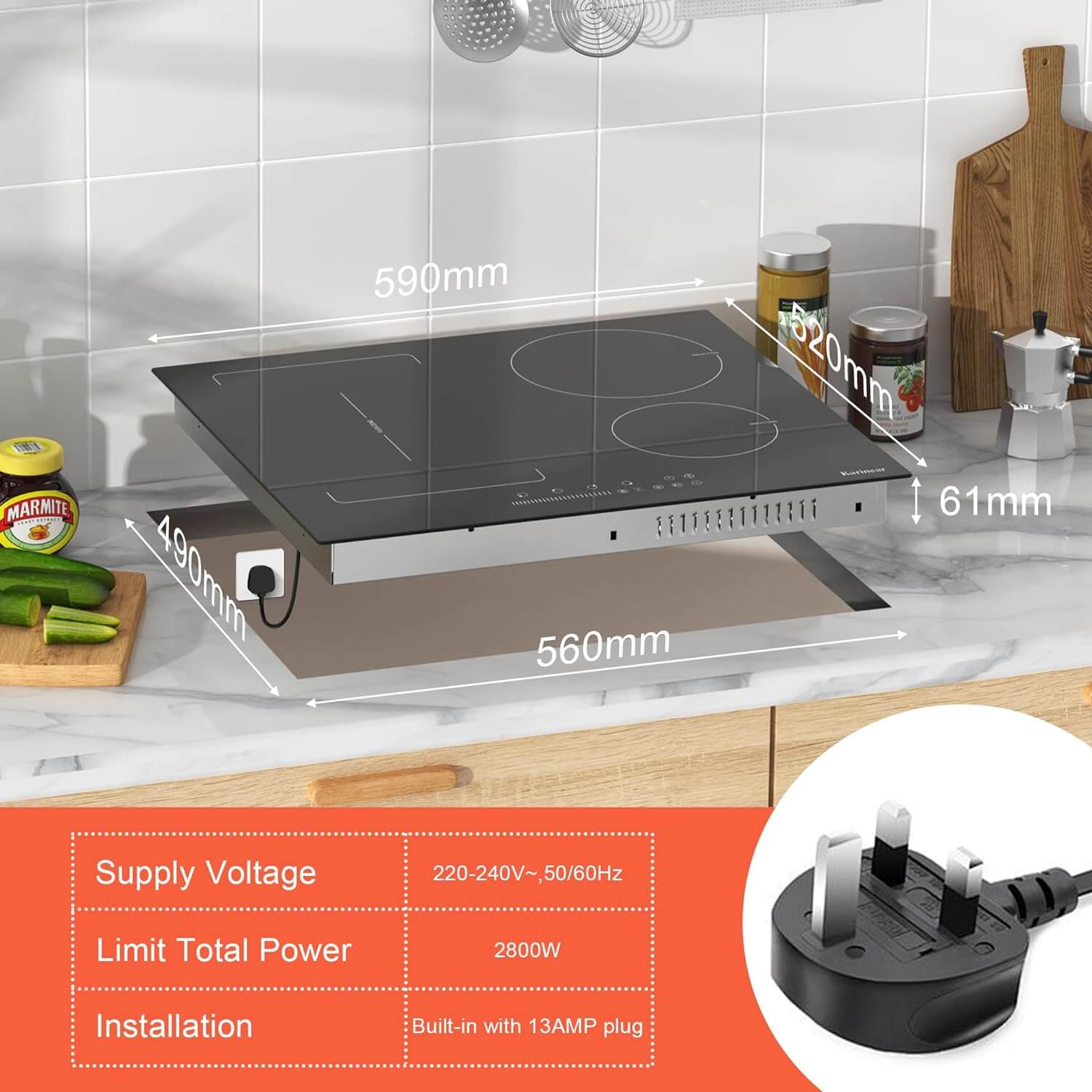 60cm Induction Hob