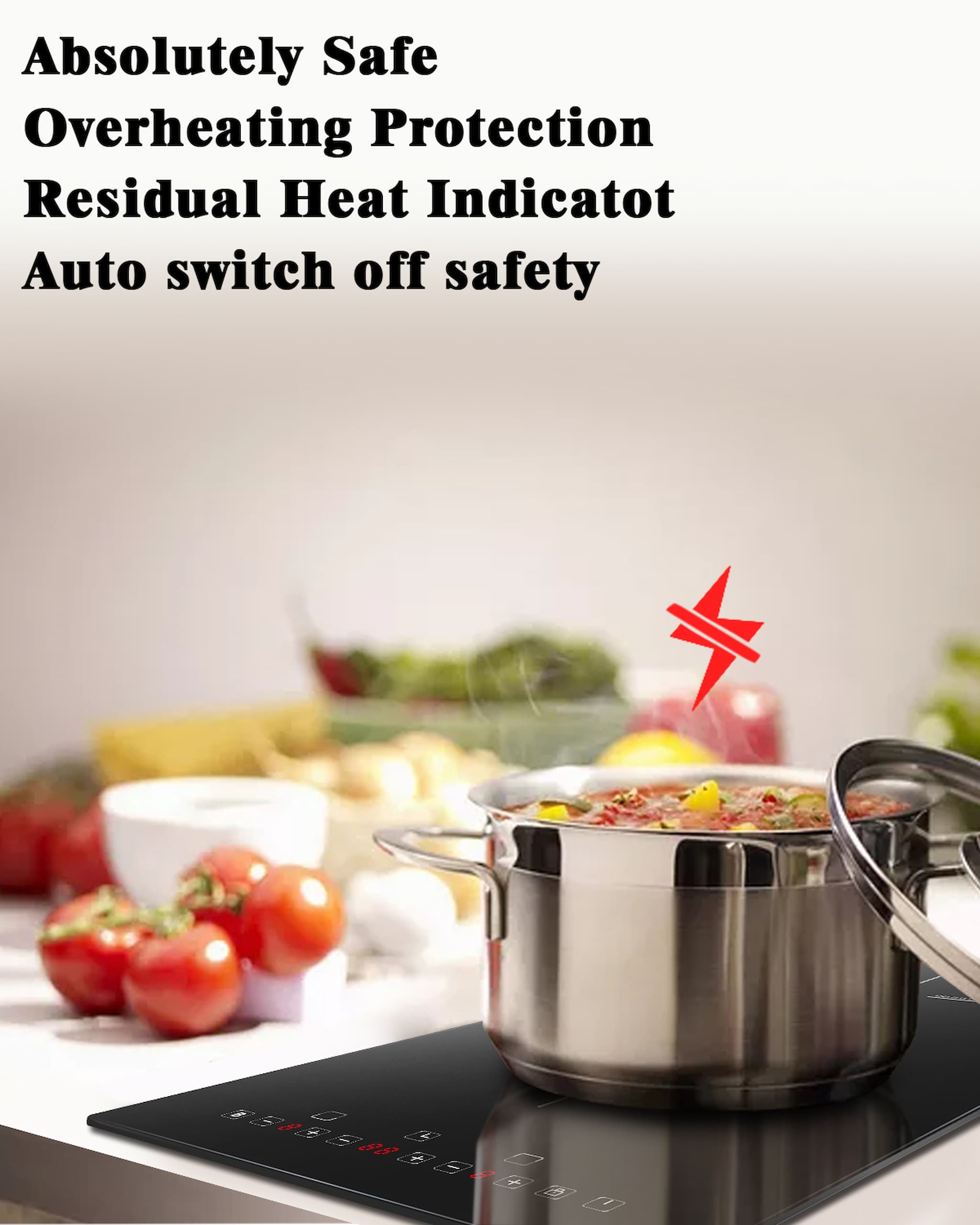 Karinear 12" Induction cootop is your best partner in your kitchen!9 Power level power output can meet your needs for cooking all kinds of food
