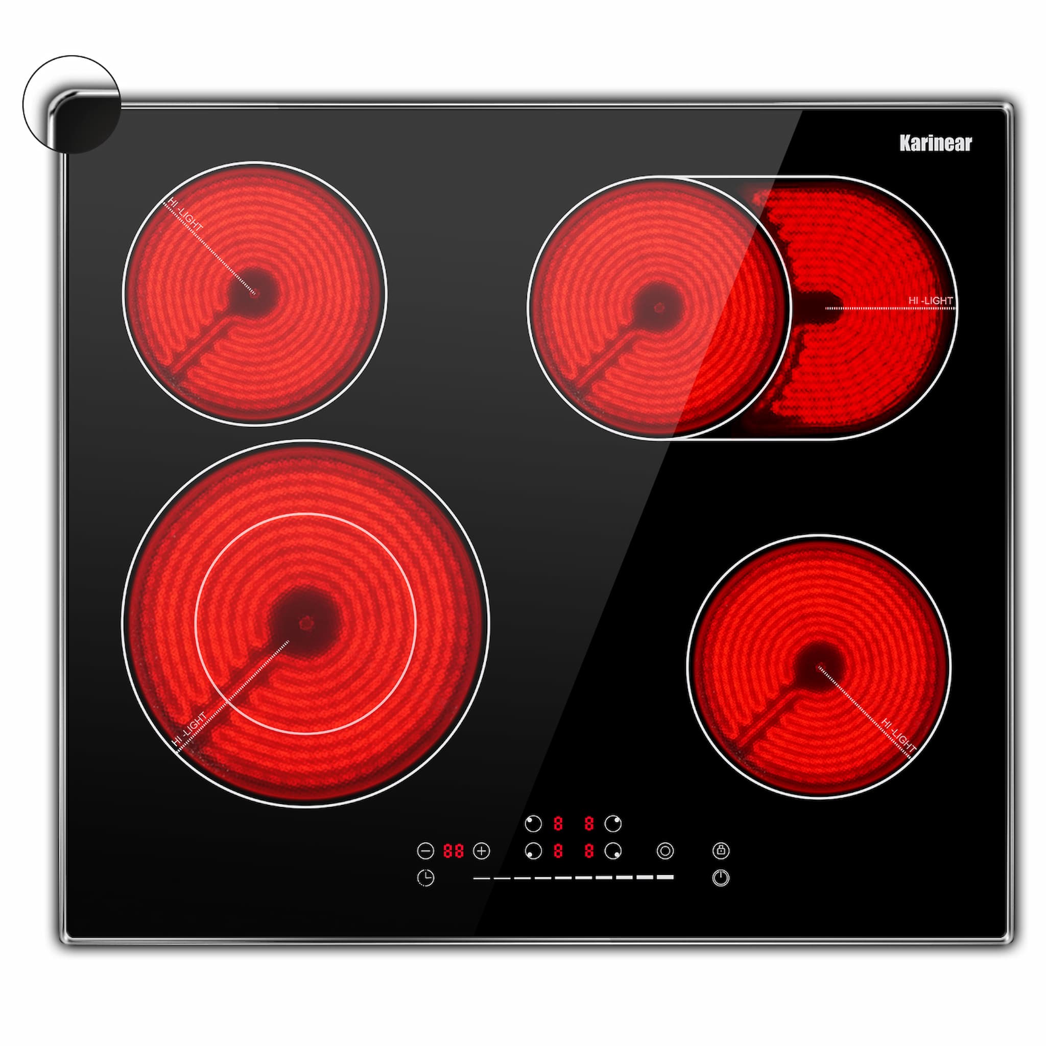 Karinear4BurnersElectricCooktop24Inch