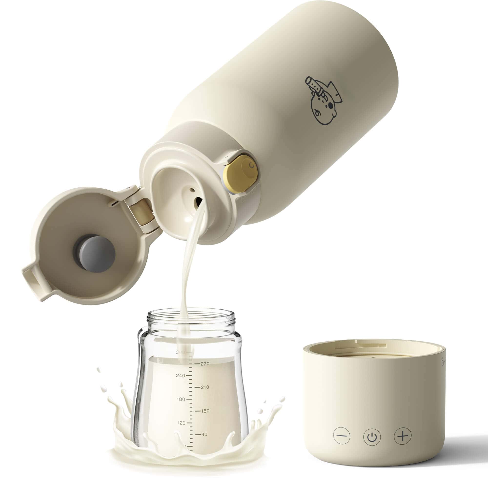 Karinear Portable Bottle Warmer For Travel - Milk Warmer On the Go Pro