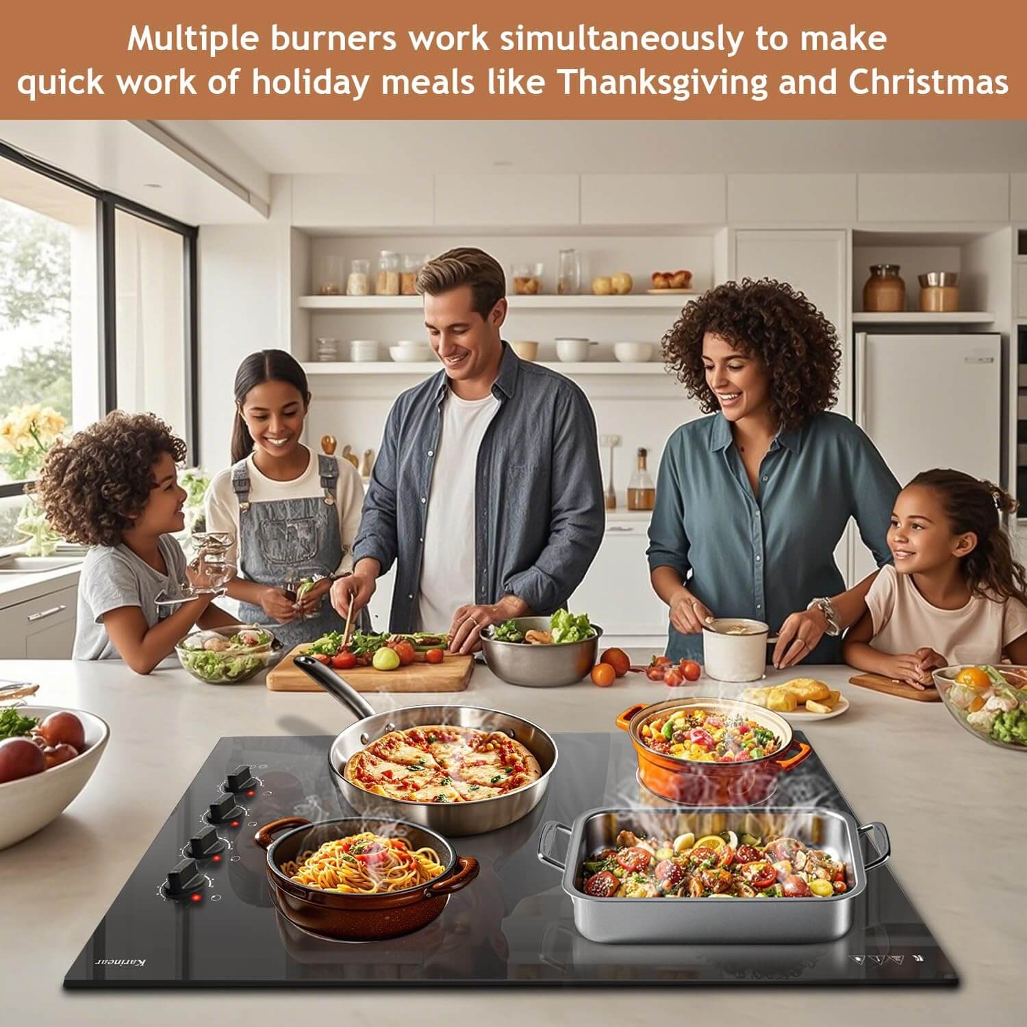 30 inch electric cooktop with downdraft