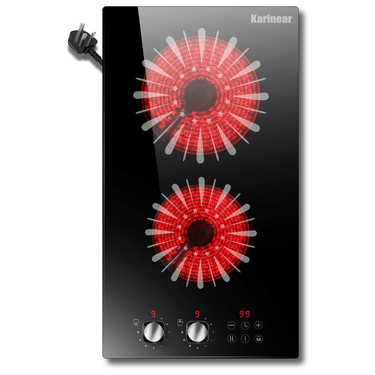 2 burners electric stove