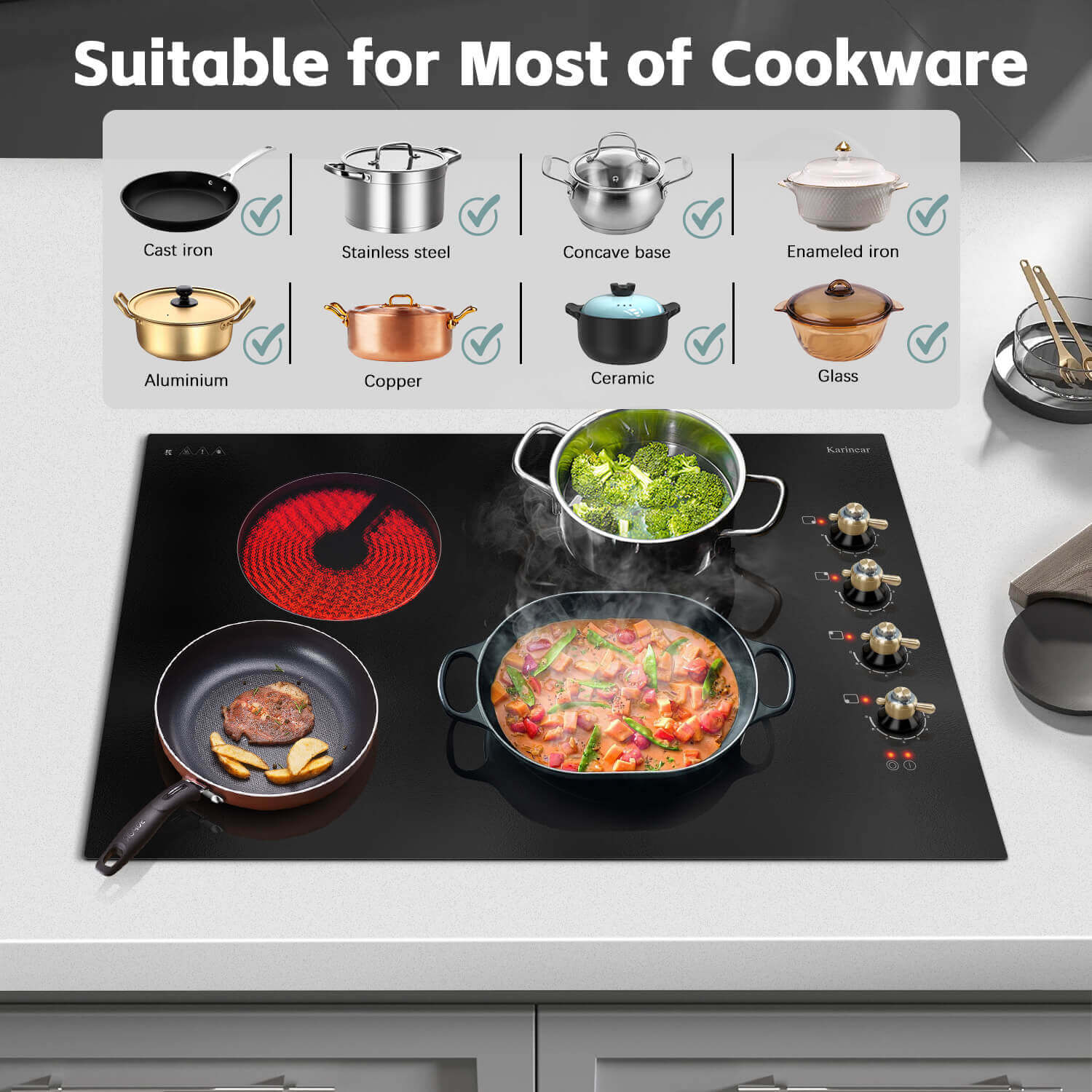 30 Inch Electric Cooktop