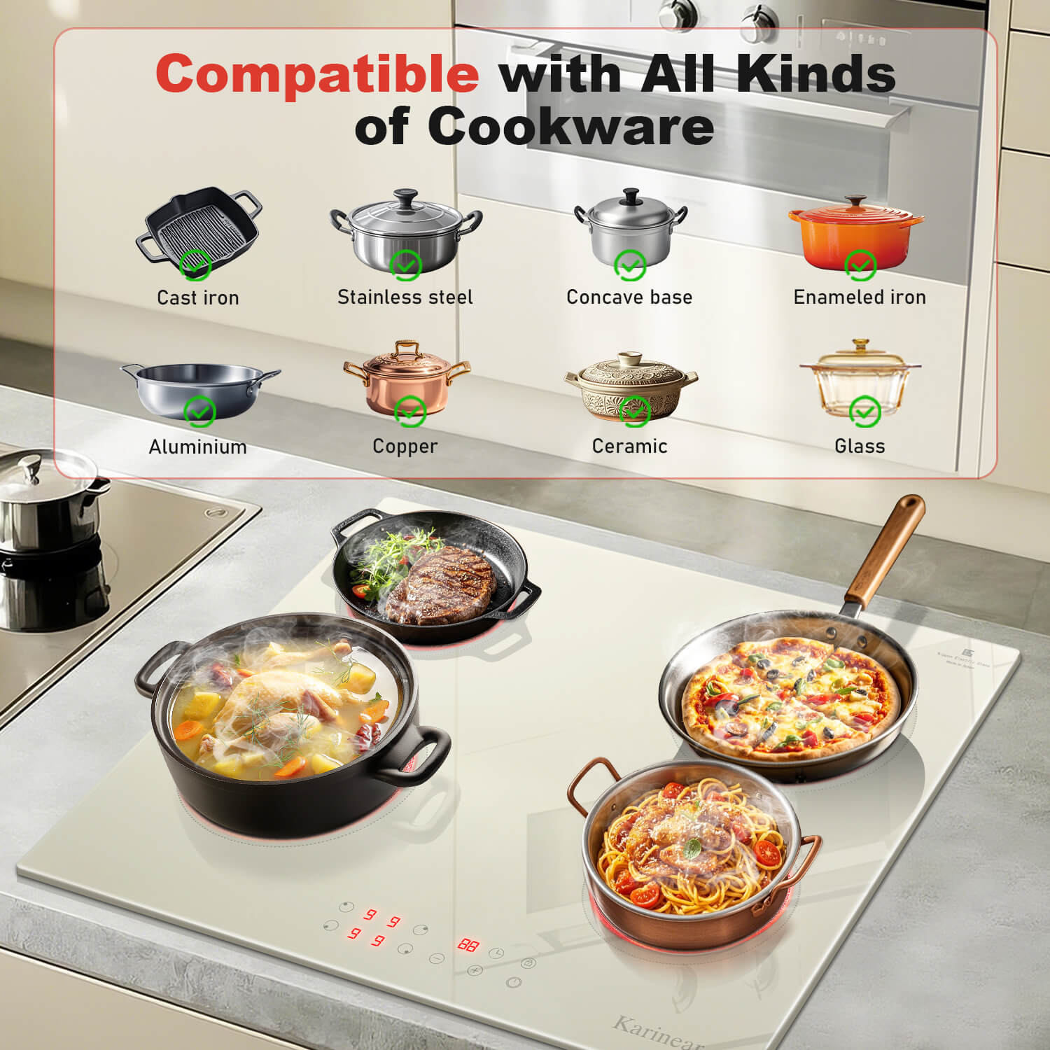 4 Burners Electric Stove Top