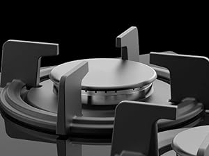 The Gas hob surface is constructed with a heavy cast iron trivet, which is durable, heat-resistant, and prefect to keep the heavy pot steadily.