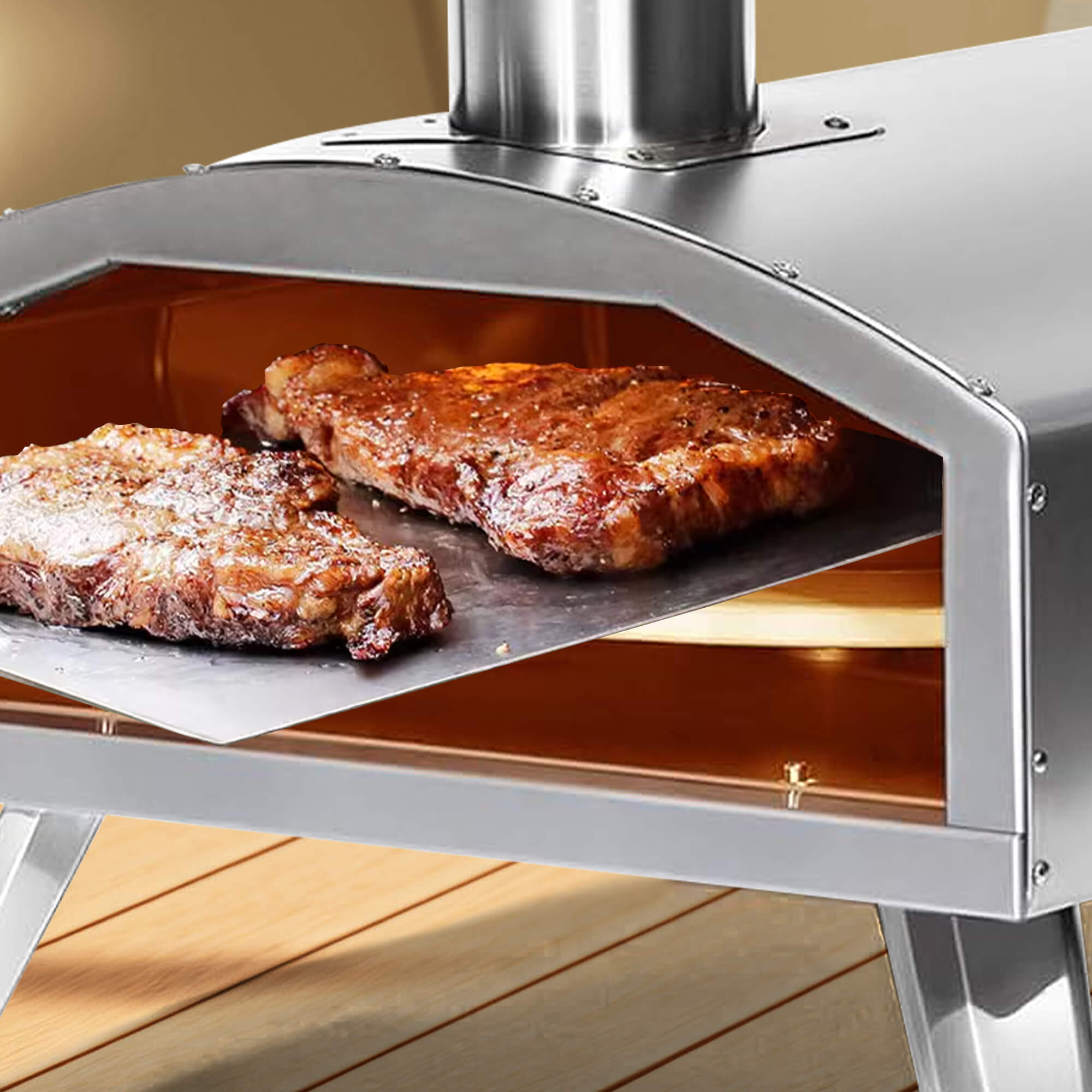 Outdoor pizza oven