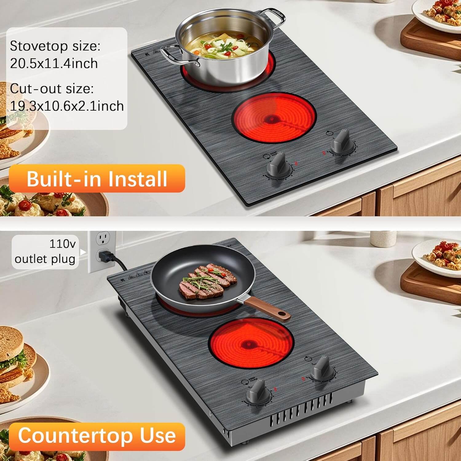 Countertop cooktop