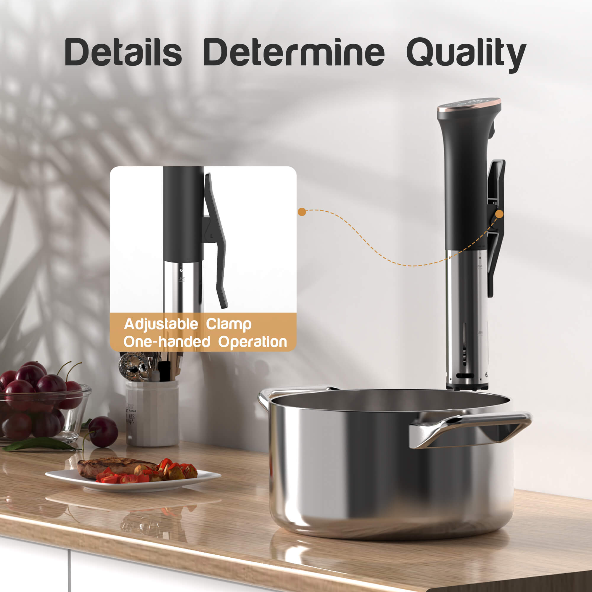 Karinear Sous Vide Wifi App Control With Vacuum Bag & Pump Kit, Souse Vide Magnet