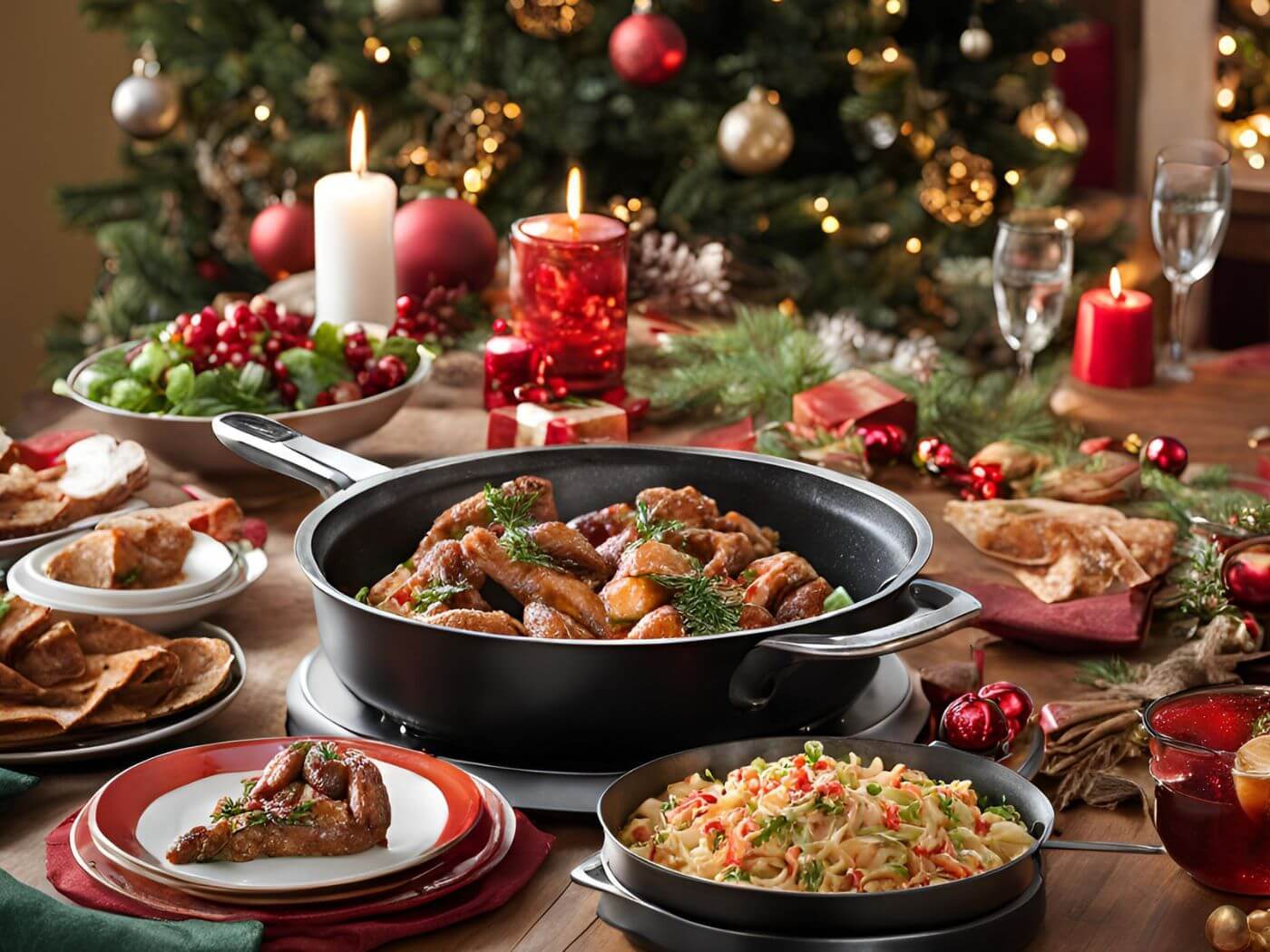 Christmas Food with 30 Inch Electric Cooktop