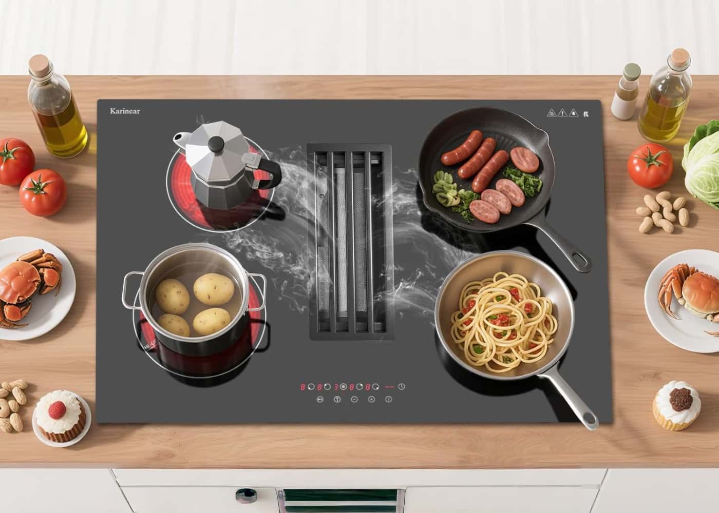 Choosing the Best Electric Cooktop With Downdraft and Rangehood