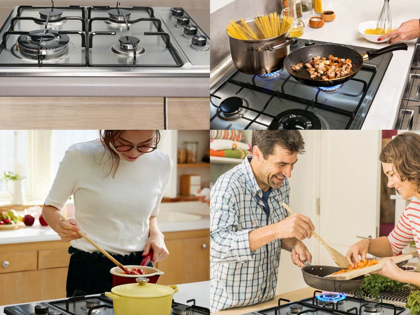 gas cooktop with downdraft