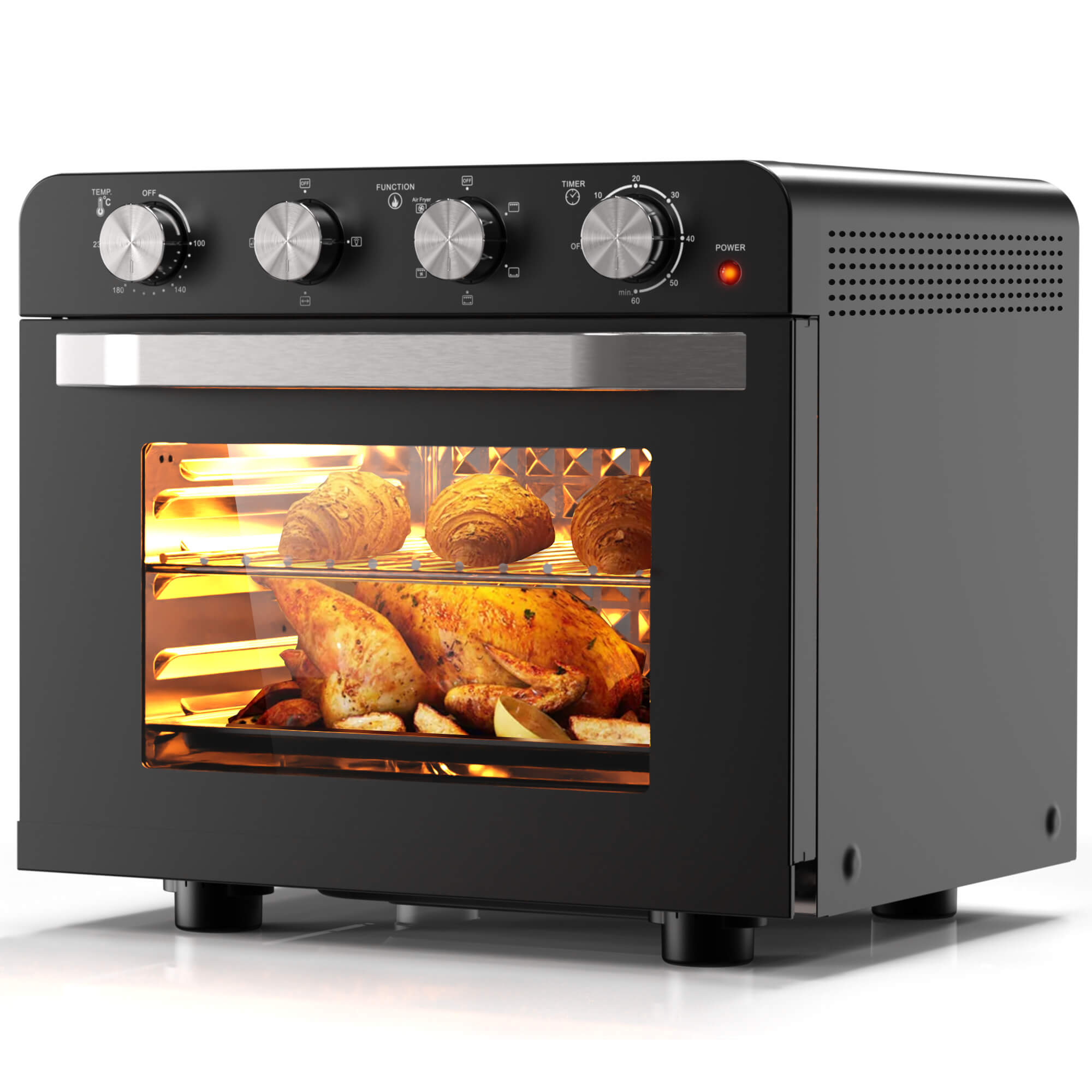 Karinear 36L 6-in-1 Hot Air Fryer with Rotary Knob Control