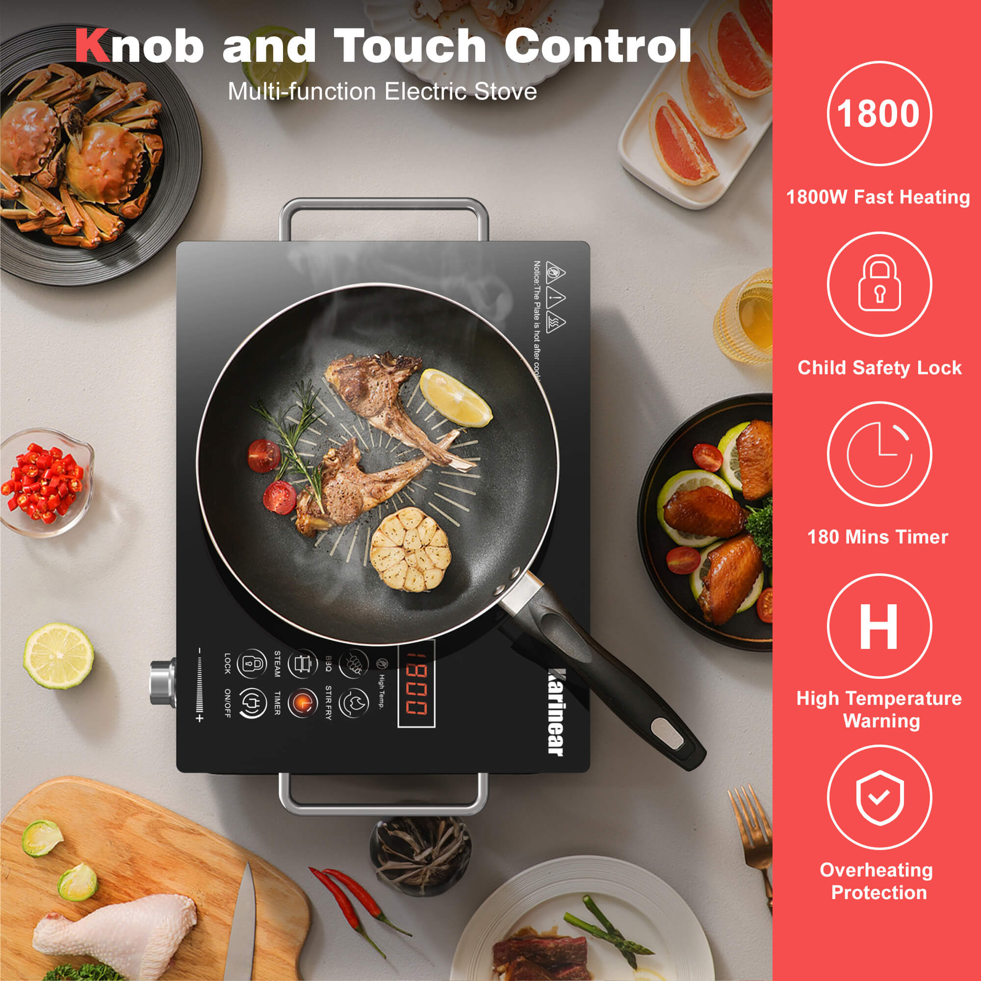 portable electric cooktop