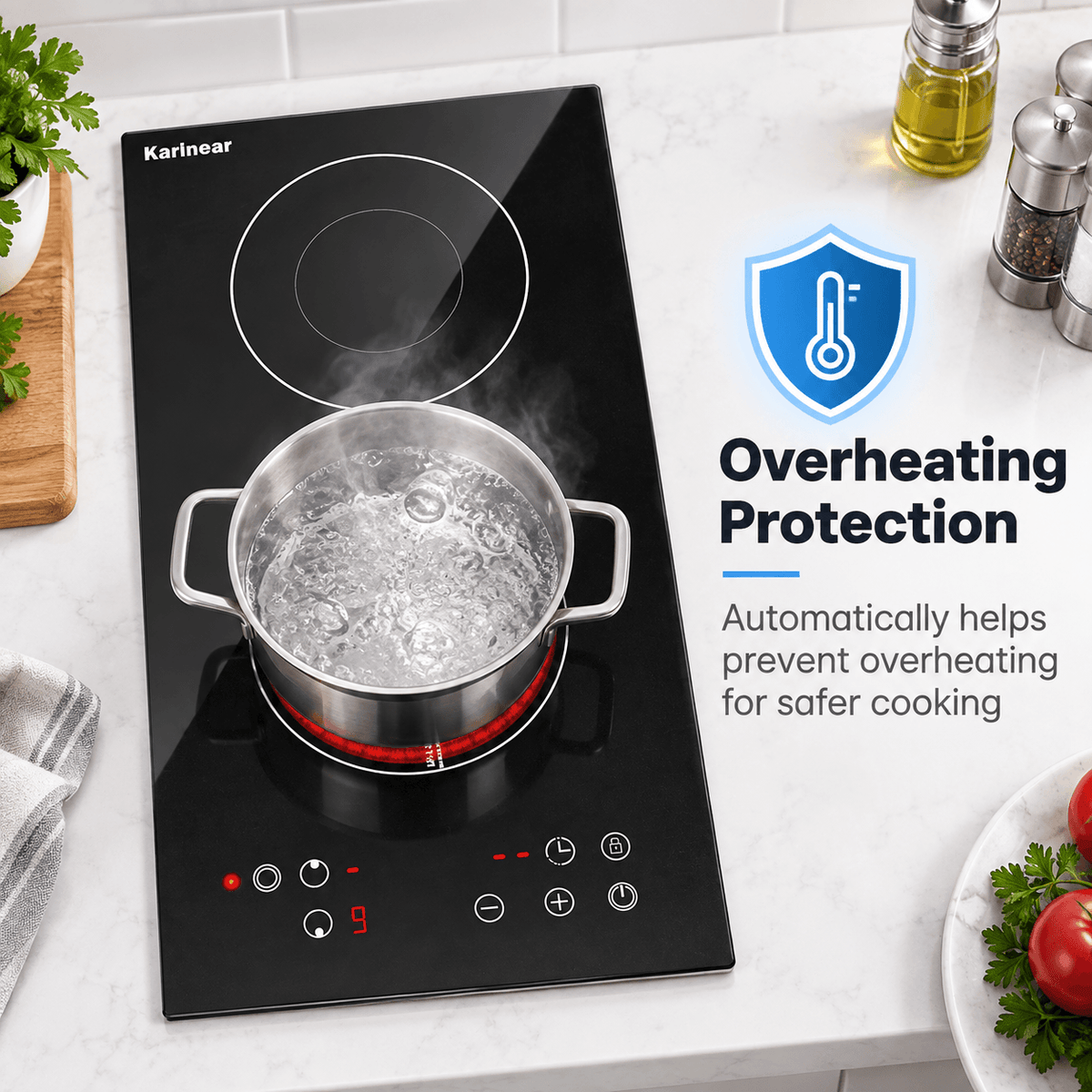 2 burner electric cooktop