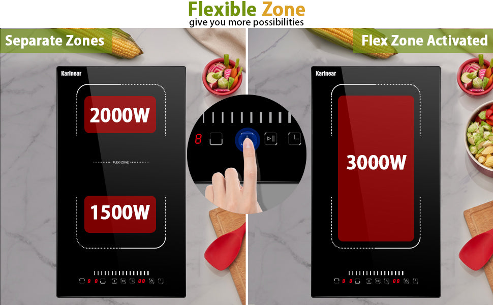 griddle for induction cooktop with Multifunctional Cooktop for 220-240v, Hard Wire, No Plug