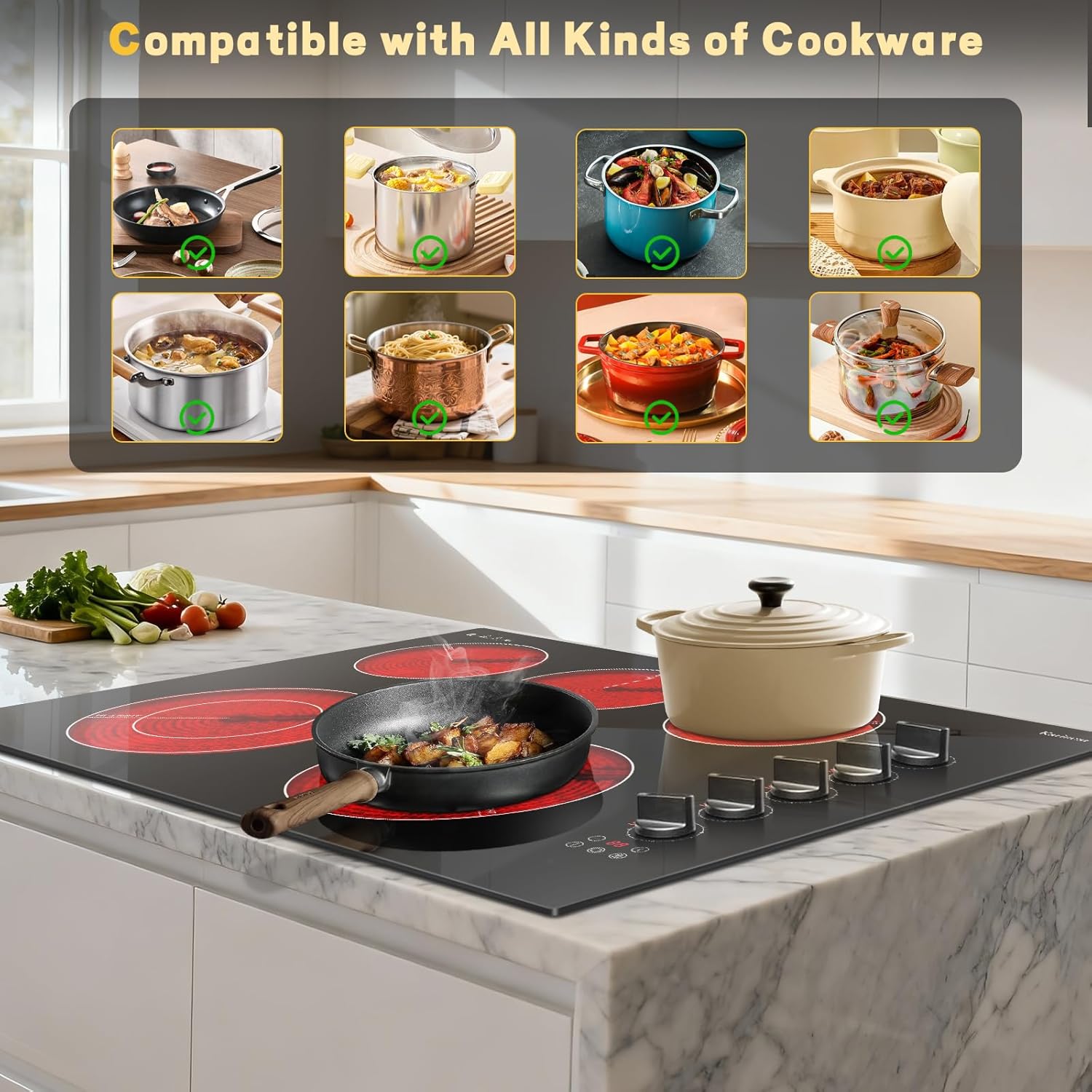 30 inch Electric Cooktop
