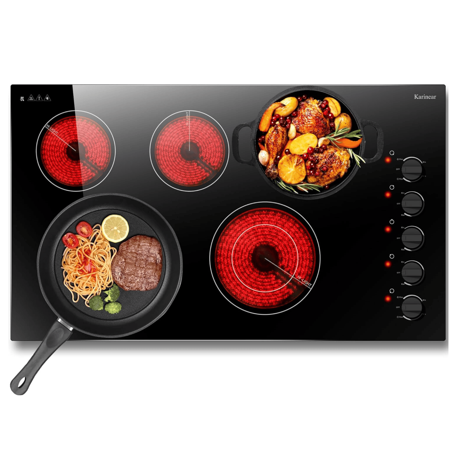 36 Inch Electric Cooktop