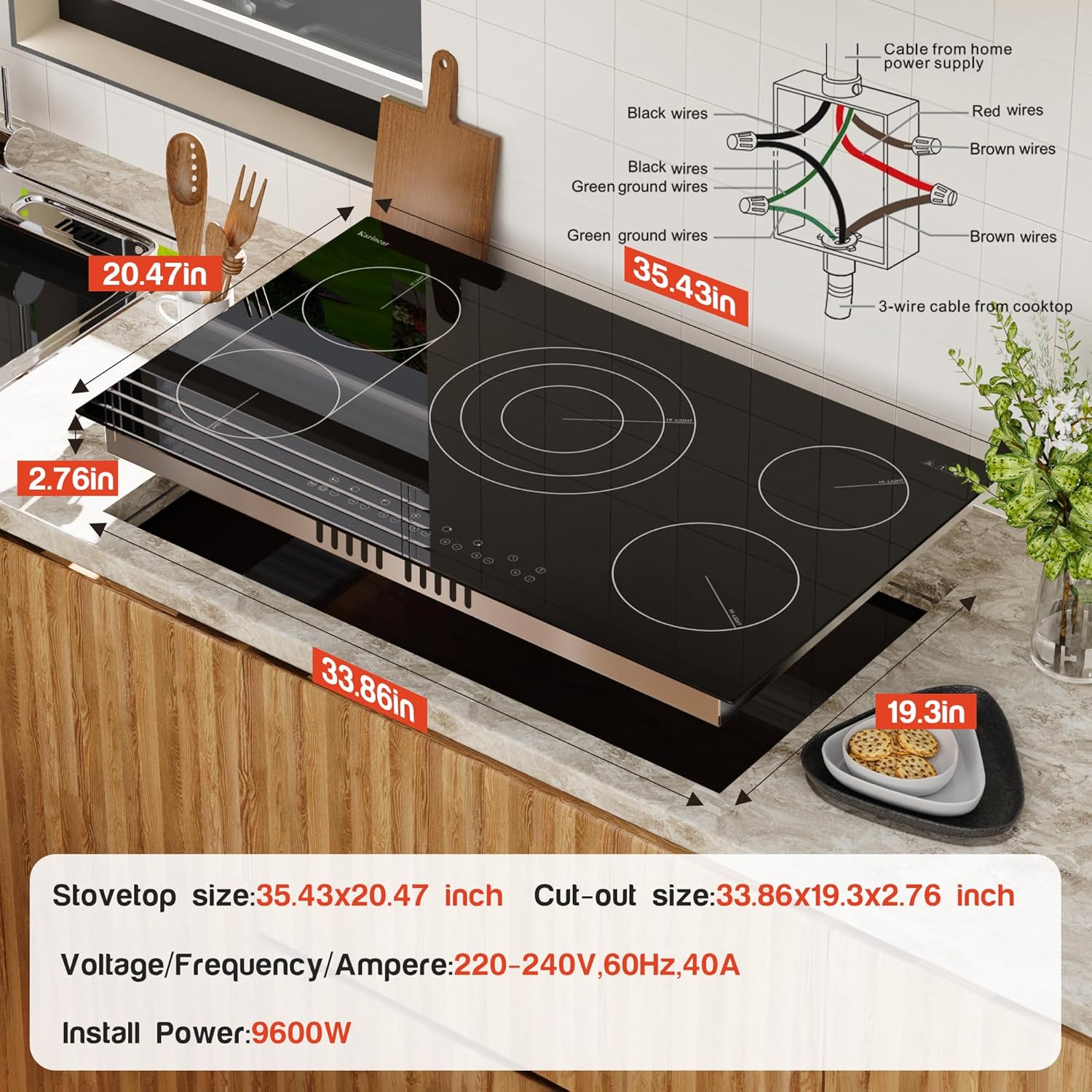 36 inch electric stove