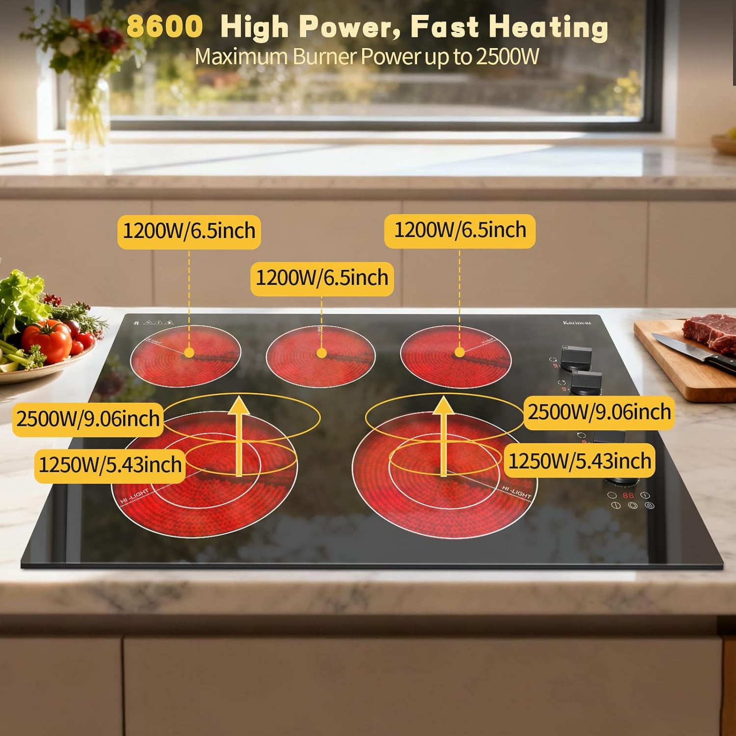 30 inch Electric Cooktop
