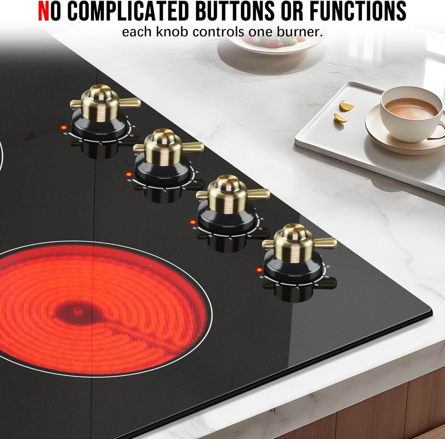 freestanding electric cooktop