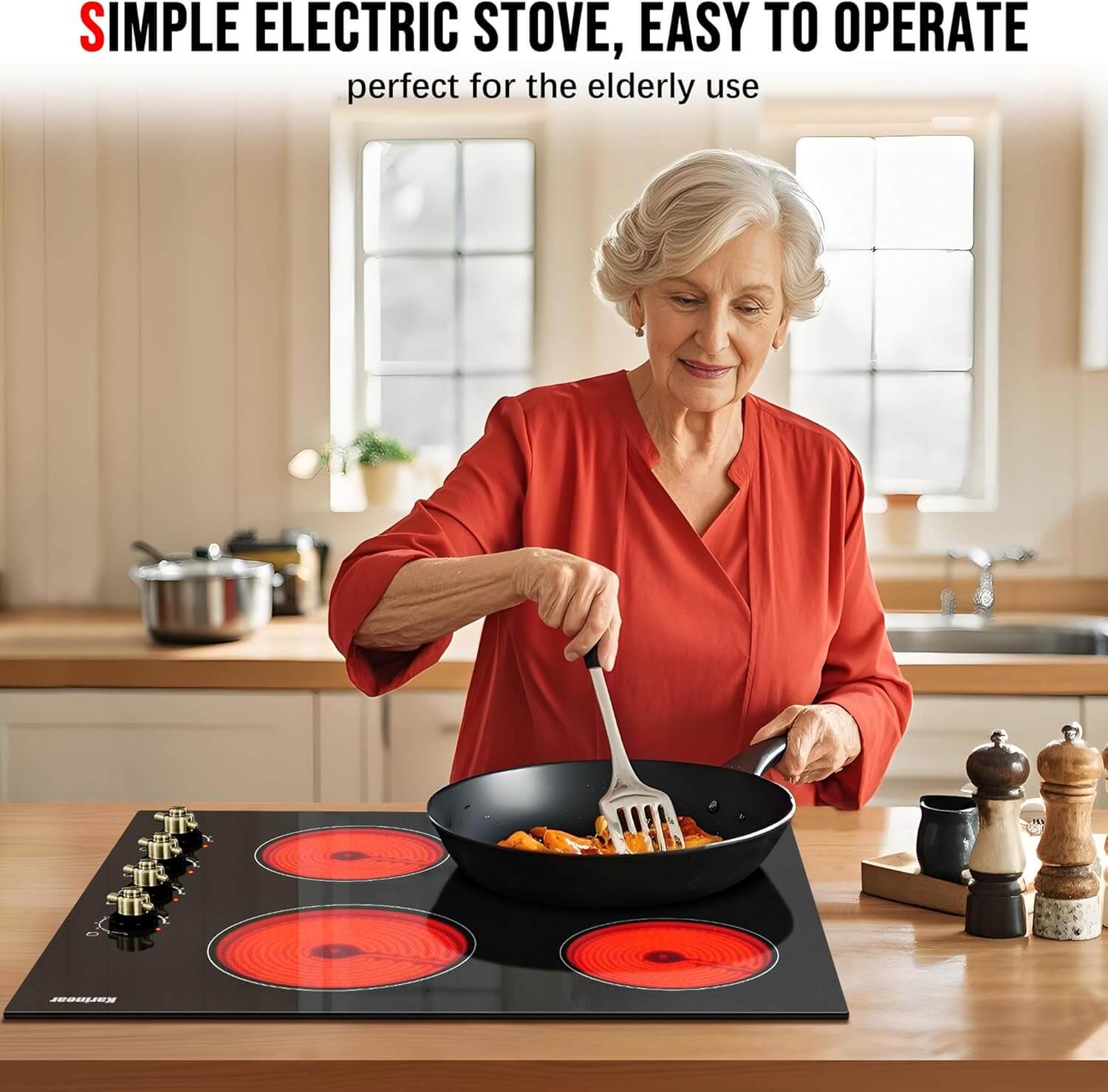 freestanding electric cooktop