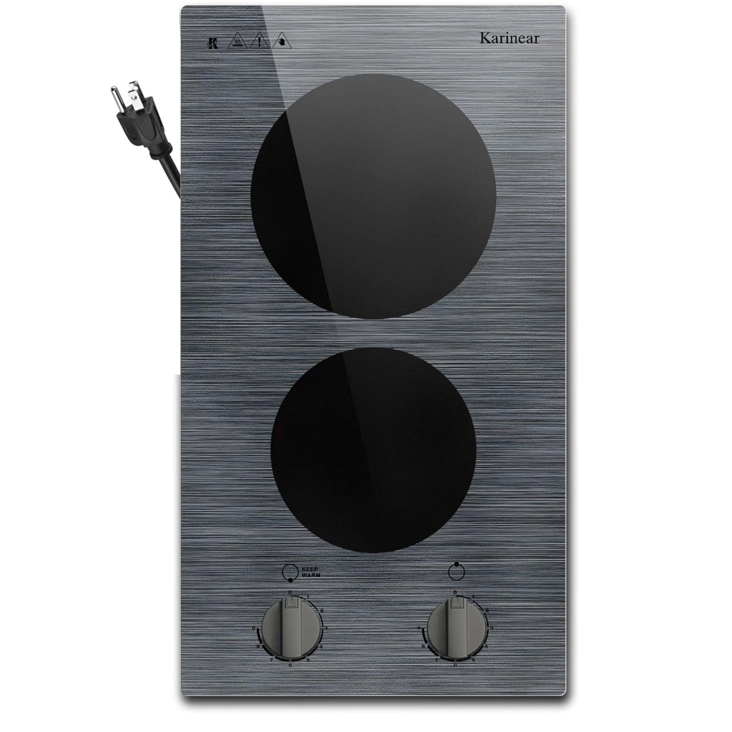 2 burner electric cooktop