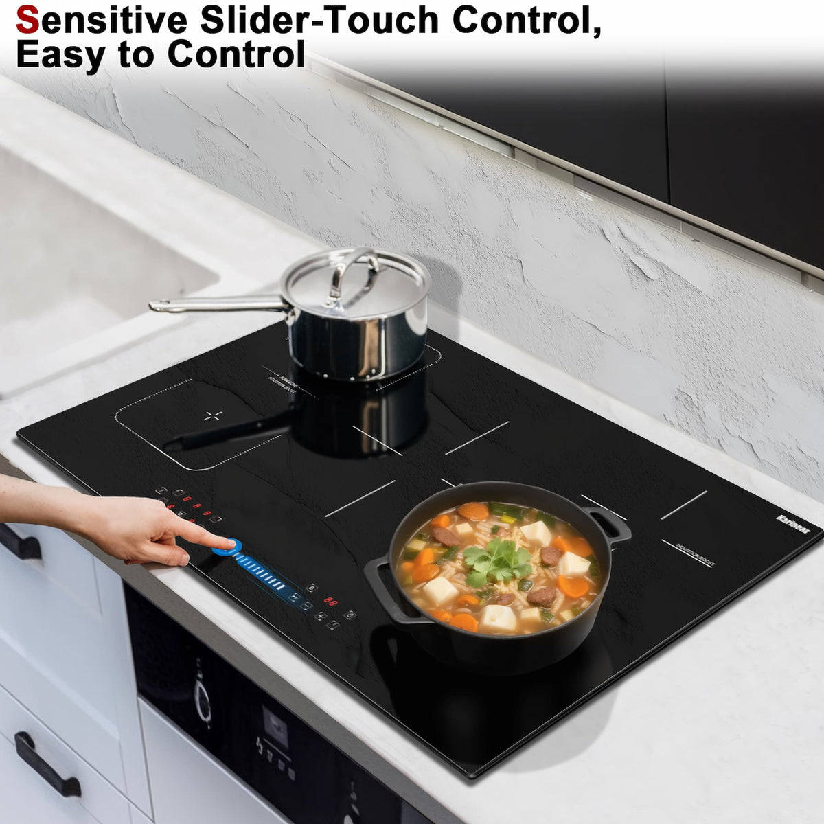 Karinear 36 Inch 5 Burner Built-in Induction Cooktop
