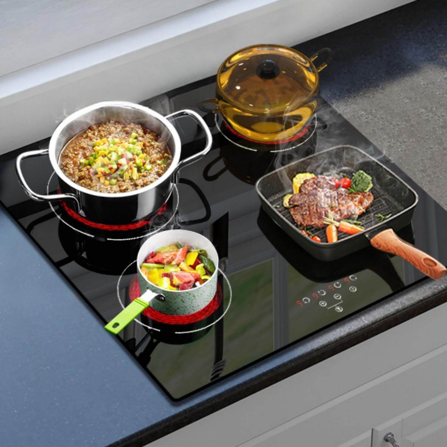 Karinear 1800W Portable Electric Cooktop