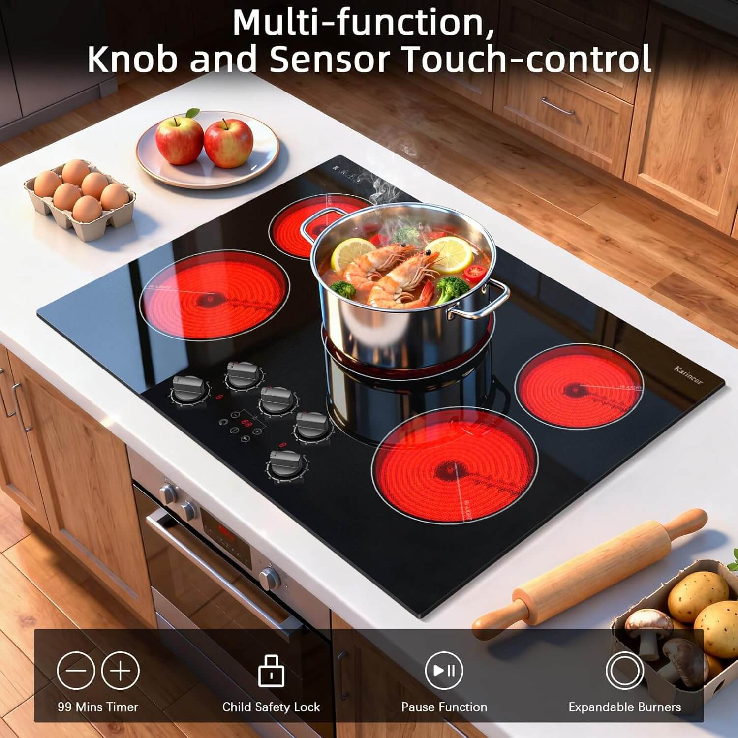 Electric Cooktop 30 Inch