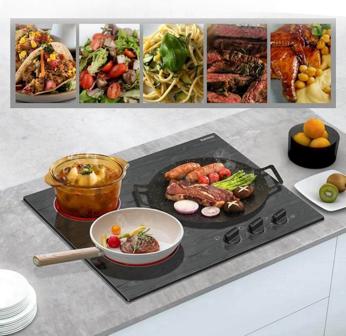 Karinear 1800W Portable Electric Cooktop