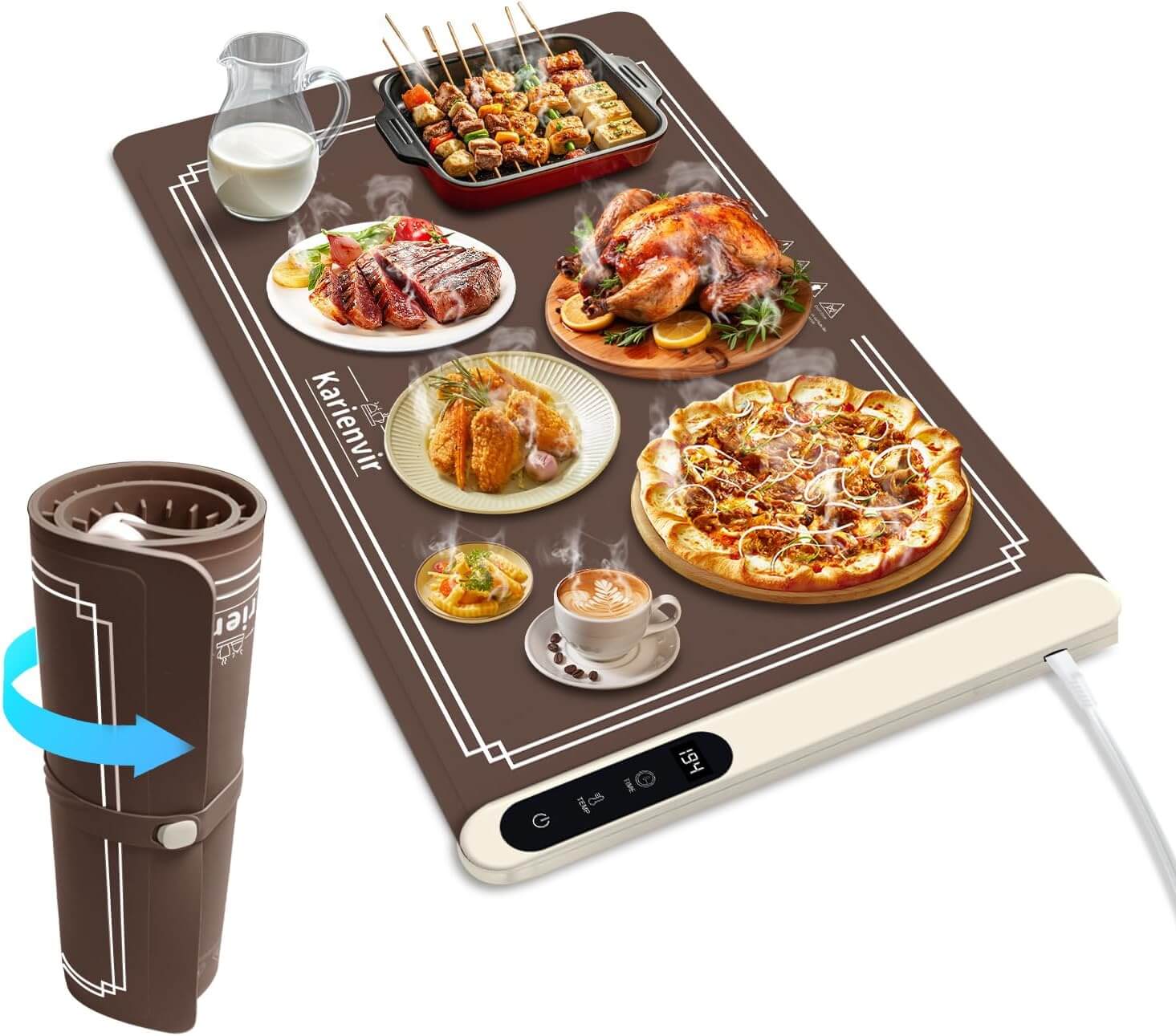 Food Warming Mat - Electric Warming Tray for Parties Home Travel