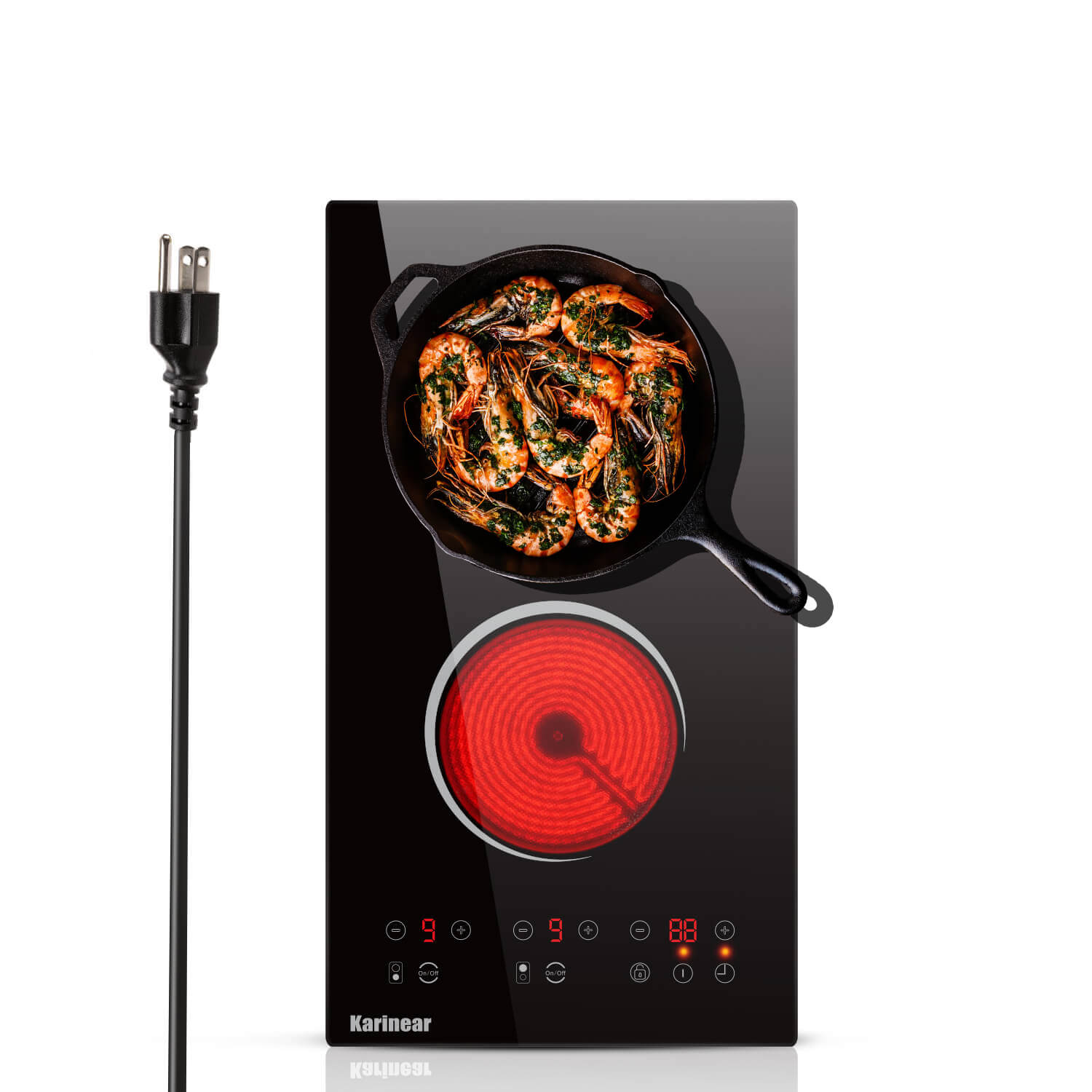 2 burner electric cooktop