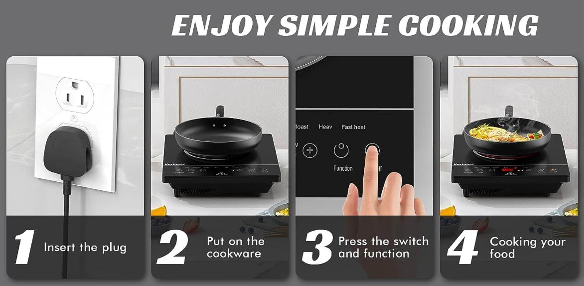 This portable electric stove is suitable for 110~120v voltage, which conforms to the American family standard voltage. 