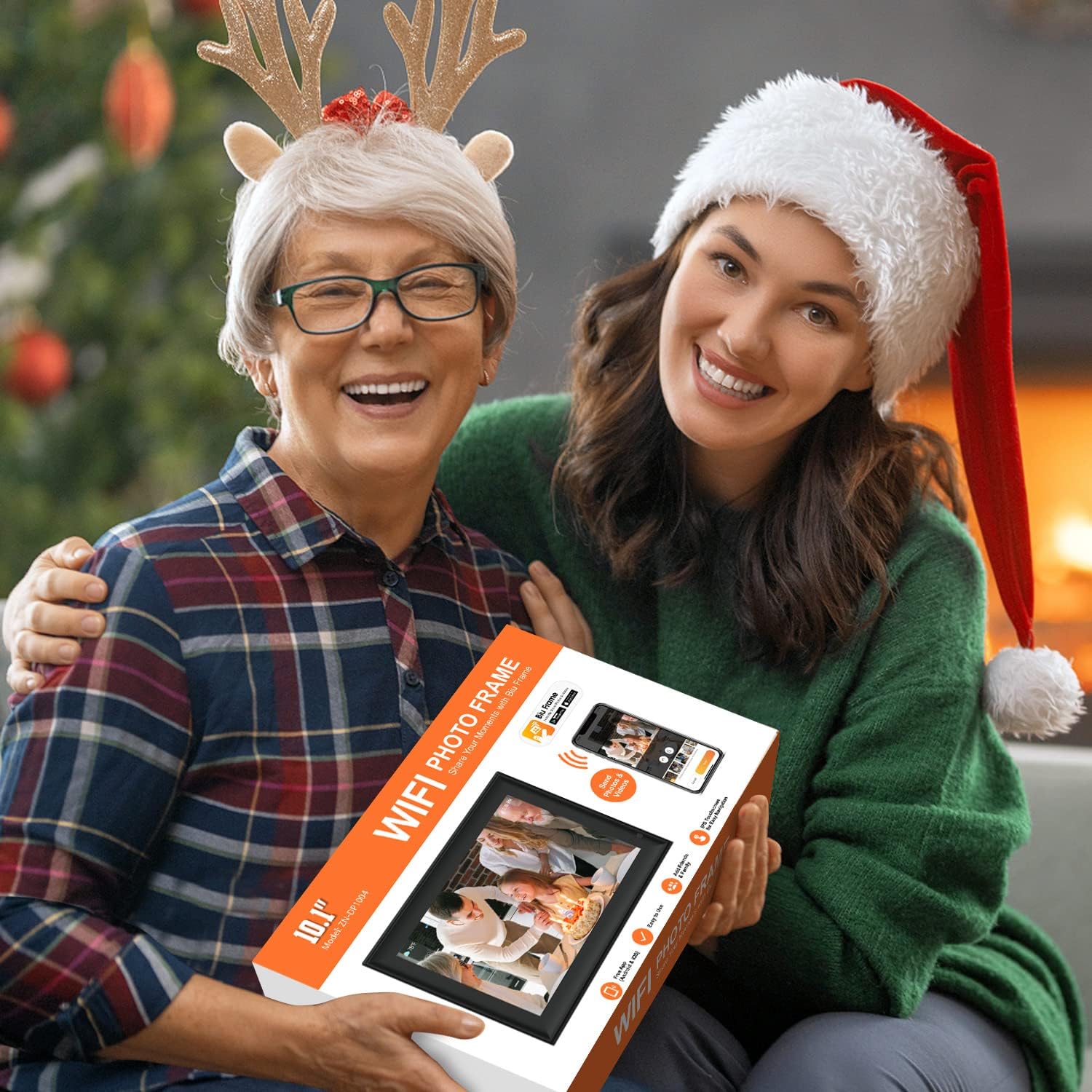 Digital Picture Frame 10.1 Inch Large Digital Photo Frame with IPS Full HD  Touchscreen, 32GB WiFi Smart Frame Share Photos and Videos Instantly from