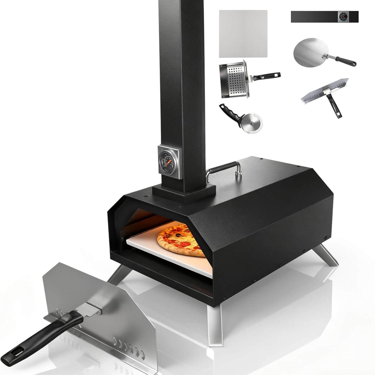Karinear Wood Pellet Pizza Oven For Outdoor