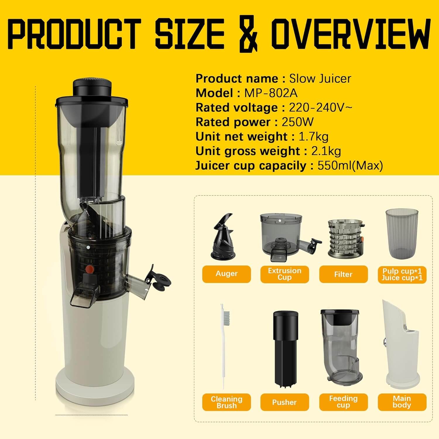 Cold Press Juicer 