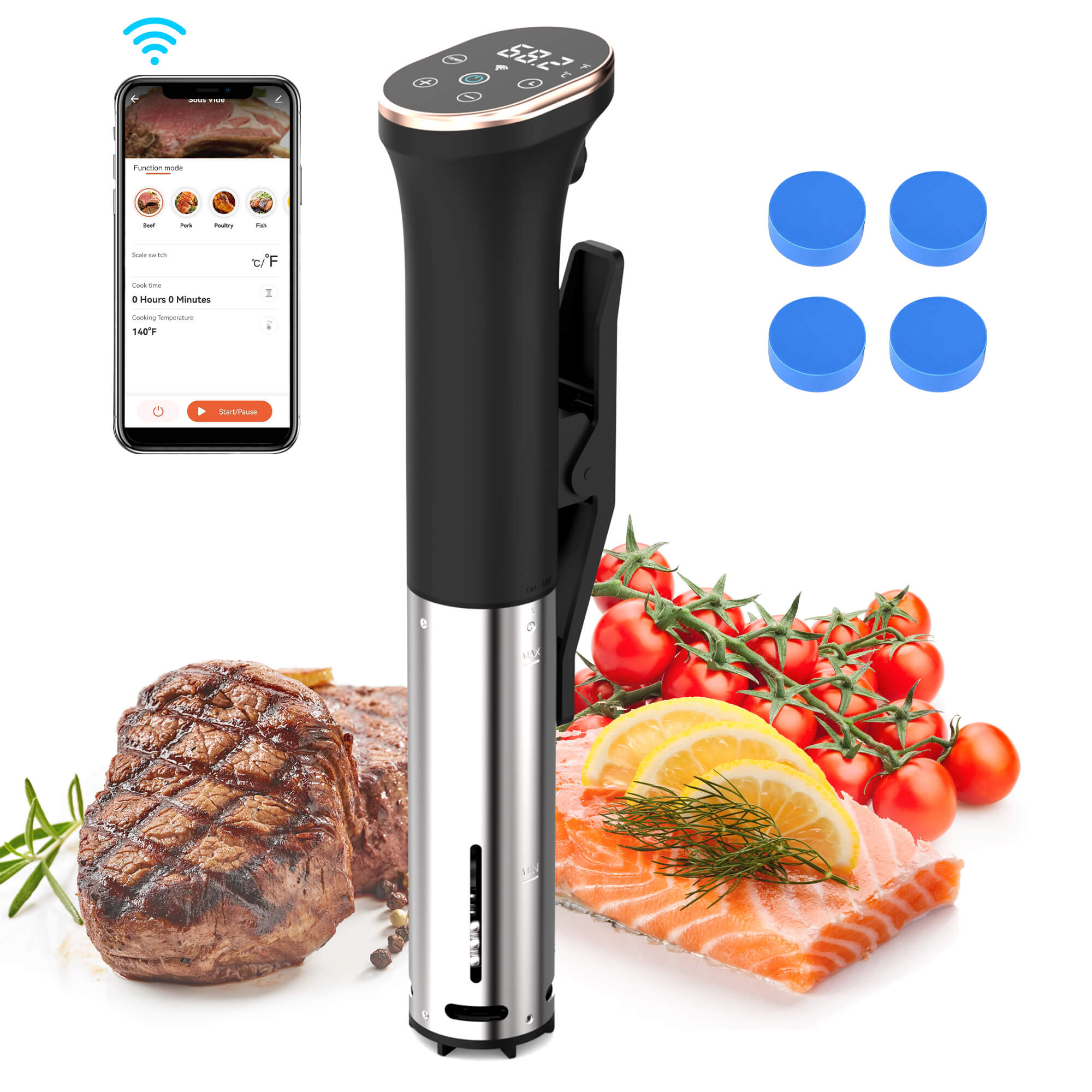 Karinear Sous Vide With Wifi App Control (2.4G WLAN)